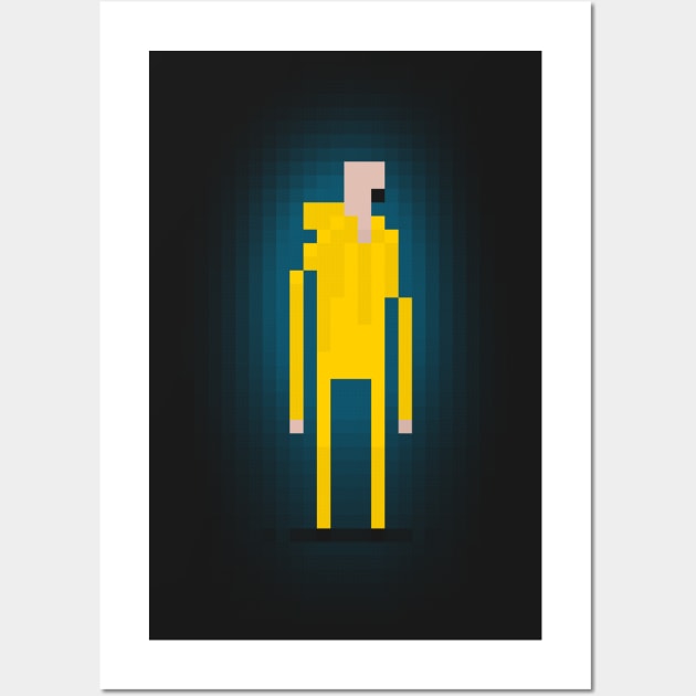 Heisenberg Pixel Art Videogame Breaking Bad Tv Series Wall Art by udesign